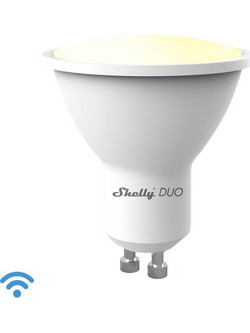 Shelly Duo Smart Λάμπα LED 5W για Ντουί GU10 Ρυθμιζόμενο Λευκό 450lm Dimmable