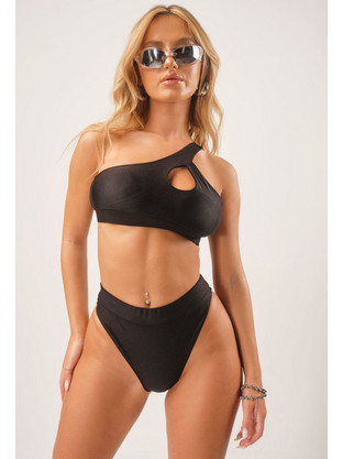 Γυναικείο Μαγιό ΣΕΤ Μπικίνι GIGIBIKINIS - Μαύρο με Μπουστάκι - Brazilian