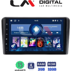 LM Digital ZL4333 Ηχοσύστημα Αυτοκινήτου με Οθόνη Αφής USB Bluetooth & GPS