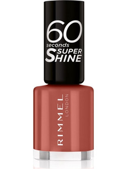 Rimmel 60 Seconds Super Shine 707 Tan-a-Cotta Gloss Βερνίκι Νυχιών Μακράς Διαρκείας Quick Dry 8ml