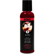 Shunga Erotic Art Sparkling Strawberry Wine Body Painting 60ml