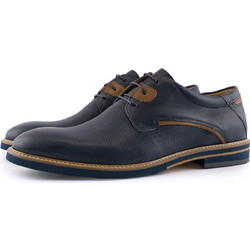 Damiani Ανδρικά Σκαρπίνια Derby Δερμάτινα Navy Μπλε 1051