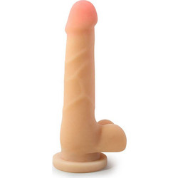 Blush Au Naturel Sensa Feel 7" Ρεαλιστικό Dildo με Βεντούζα & Όρχεις 18cm Μπεζ