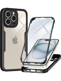 Techsuit ColorVerse 360 Series - θήκη για Apple iPhone 16 Pro - Μαύρο
