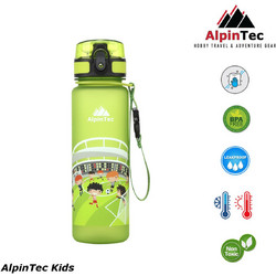 AlpinPro AlpinTec Kids Football Παιδικό Μπουκάλι Πλαστικό BPA Free με Καλαμάκι Lime 500ml