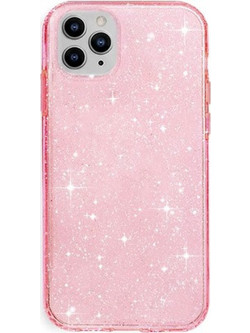 Back Cover Θήκη Σιλικόνης Glitter για iPhone 11 Pro Ροζ