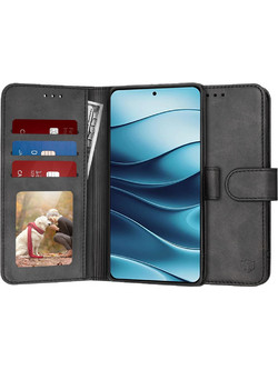 Techsuit Diary Book Θήκη Black (Xiaomi Redmi Note 14 5G)