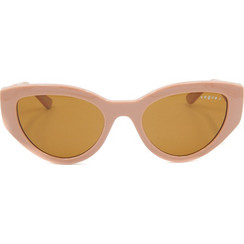 Vogue VO5566S 312183 Γυναικεία Γυαλιά Ηλίου Cat Eye Κοκάλινα Ροζ με Καφέ Polarized Φακό