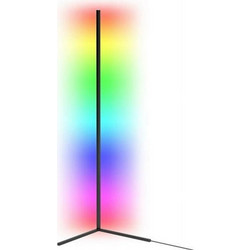Μοντέρνο LED Φωτιστικό Δαπέδου Υ140Xμ50εκ. με RGB Φως σε Μαύρο Χρώμα Benson