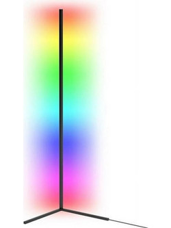 Μοντέρνο LED Φωτιστικό Δαπέδου Υ140Xμ50εκ. με RGB Φως σε Μαύρο Χρώμα Benson