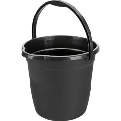 Lampa ΚΟΥΒΑΣ ΠΛΑΣΤΙΚΟΣ ΜΕ ΧΕΡΟΥΛΙ BUCKY 10L ΜΑΥΡΟΣ LAMPA - 1 ΤΕΜ. L3738.8