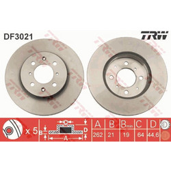 Trw Δισκόπλακα - DF3021