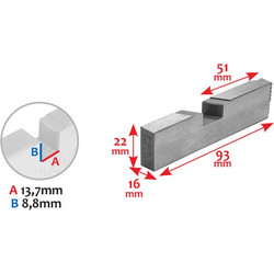 BULLE ΣΕΤ ΜΑΧΑΙΡΙΑ 2,1/2"-4" NPT ΒΙΔΟΛ. TT-100HD (43337)