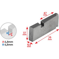 BULLE ΜΑΧΑΙΡΙΑ 1"-2" BSPT ΒΙΔΟΛ. TT-50A HSS (43330)