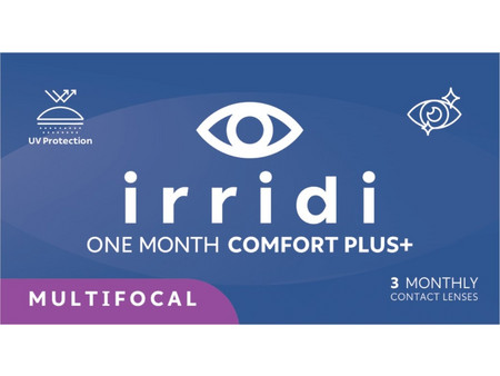 IRRIDI 1MONTH COMFORT PLUS MULTIFOCAL ΠΟΛΥΕΣΤΙΑΚΟΙ ΦΑΚΟΙ ΕΠΑΦΗΣ (3 ΦΑΚΟΙ)