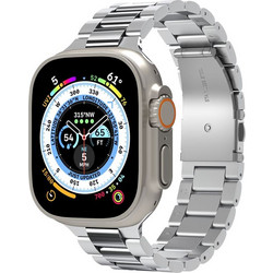 Spigen Modern Fit 316L Λουράκι Μεταλλικό Silver (Apple Watch 42 / 44 / 45 / 49mm)