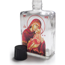 Μπουκαλάκι Αγιασμού 40ml Γυάλινο Παναγία