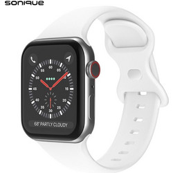 Sonique Butterfly Λουράκι Σιλικόνης White (Apple Watch 38 / 40 / 41mm)