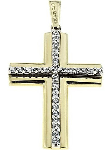 Facad'oro STA624 Χρυσός Βαφτιστικός Σταυρός 9ct