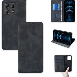 Sonique Vintage Magnet Θήκη Πορτοφόλι Μαύρο (Motorola Edge 50 Pro 5G)