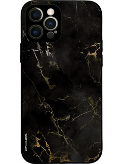 Sonique Marble Series Θήκη iPhone 12 Pro Black 01