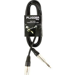 PLUGGER Τερματισμένο Καλώδιο Μικροφώνου ADAPTER XLRM-JACK6.3mm ST, 3m