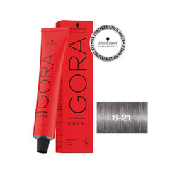 Schwarzkopf Igora Royal 8-21 Καστανό Ανοιχτό Φυμέ Σαντρέ Μόνιμη Βαφή Μαλλιών 60ml