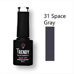 Trendy Soak Off 31 Space Gray Ημιμόνιμο Βερνίκι Νυχιών 6ml