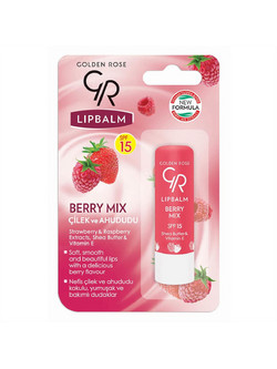 Golden Rose Strawberry Lip Balm με Χρώμα SPF15 4.6gr