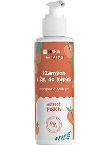 HISKIN Kids Peach & Bath Gel Παιδικό Φυτικό Σαμπουάν & Αφρόλουτρο 280ml