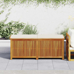 vidaXL Κουτί Μαξιλαριών Εξ. Χώρου 150x50x60,5 εκ. Μασίφ Ξύλο Ελάτης