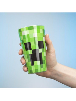 Paladone Ποτήρι Νερού Γυάλινο Minecraft Creeper 450ml PP6729MCF