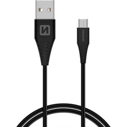 Swissten Regular USB 2.0 to micro USB Cable Μαύρο 1.5m 1τμχ (71504303)