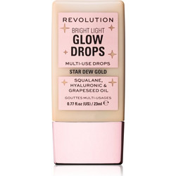 Revolution Bright Light Glow Drops Golden Star Dew Highlighter Liquid 23ml