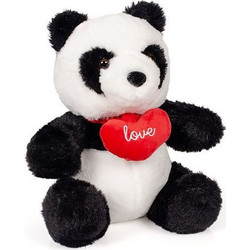 Λούτρινο Panda Με Καρδιά 24εκ. (59516V)