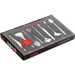 Alessi Designer Set of 8 Coffee Spoons MSPOONSET
