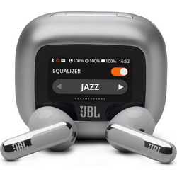 JBL Live Flex 3 Ακουστικά Bluetooth Earbud Ανθεκτικά στο Νερό Silver