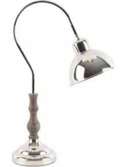 Inart Αντικέ Φωτιστικό Γραφείου 15x31x49cm σε Ασημί Χρώμα