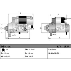 Denso Μίζα - DSN3017