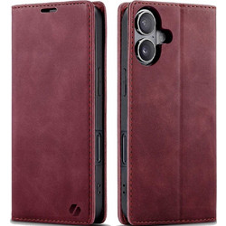 Θήκη Apple iPhone 16 Plus - Spacecase Wallet Πορτοφόλι - Red (5905719111397)