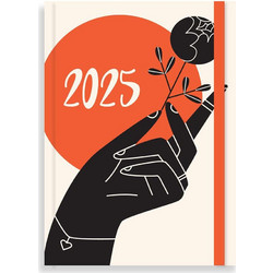 Ημερολόγιο Ημερήσιο 2025 Hands με Λάστιχο 14x20cm σε 4 Σχέδια 586115 Tesoro