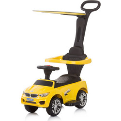 Chipolino Flash Περπατούρα Ride On Αυτοκινητάκι με Χειρολαβή 18m+ Κίτρινη