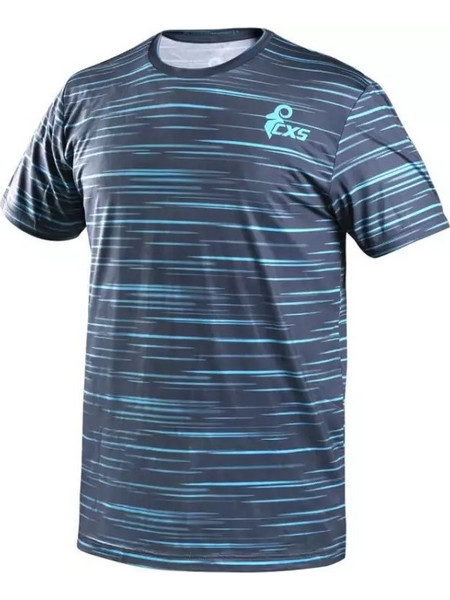 T-shirt CXS SPORTY COOL κοντομάνικο μπλε Coolmax 92% πολυεστέρας 8% ελαστάνη 120 g/m2