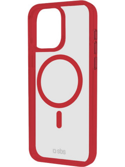 SBS Mag Frame Iphone 16 Pro Max Red Backcover - (MAGCOLIP1667PR)