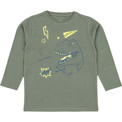 Losan Παιδικό T-Shirt Μακρυμάνικο Χακί LKBAP030323018