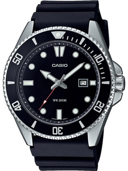Casio Standard Ανδρικό Ρολόι με Μαύρο Καουτσούκ Λουράκι MDV-107-1A1VEF