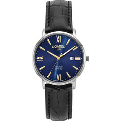Roamer Ανδρικό Ρολόι με Μαύρο Δερμάτινο Λουράκι R958844414105