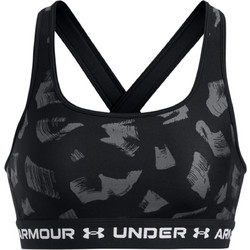 Under Armour Mid Crossback Sports Αθλητικό Μπουστάκι με Μέτρια Στήριξη Μαύρο 1361042-009