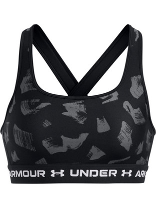 Under Armour Mid Crossback Sports Αθλητικό Μπουστάκι με Μέτρια Στήριξη Μαύρο 1361042-009