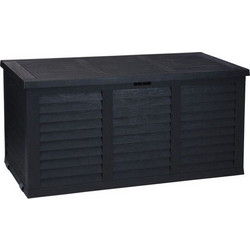 Πλαστικό Μπαούλο Κήπου Hippo Dark Grey 300lt 120x52x58cm